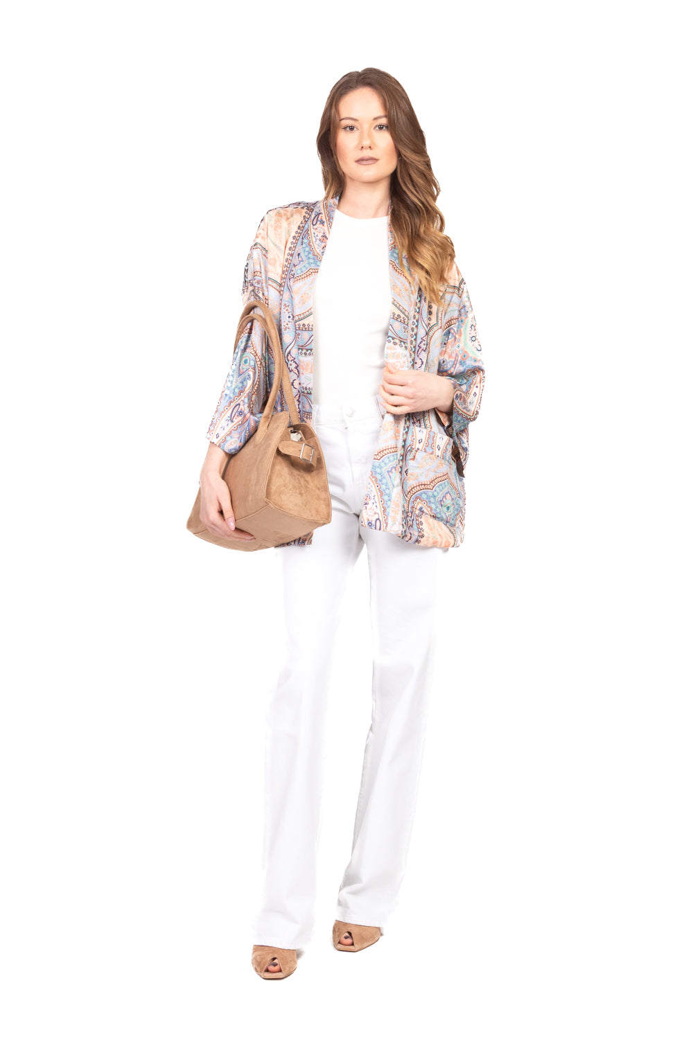 Dixie - Kimono in satin fantasia floreale Art. JDHP1NA