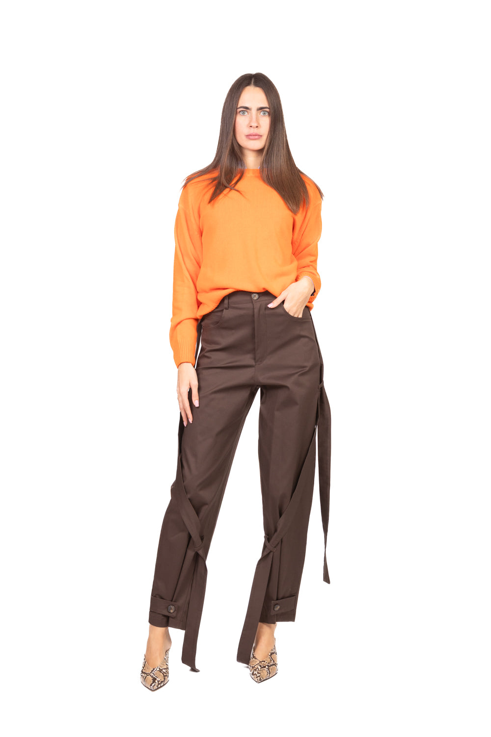 Vicolo - Pantalone gamba dritta con lacci Art. TAB1188