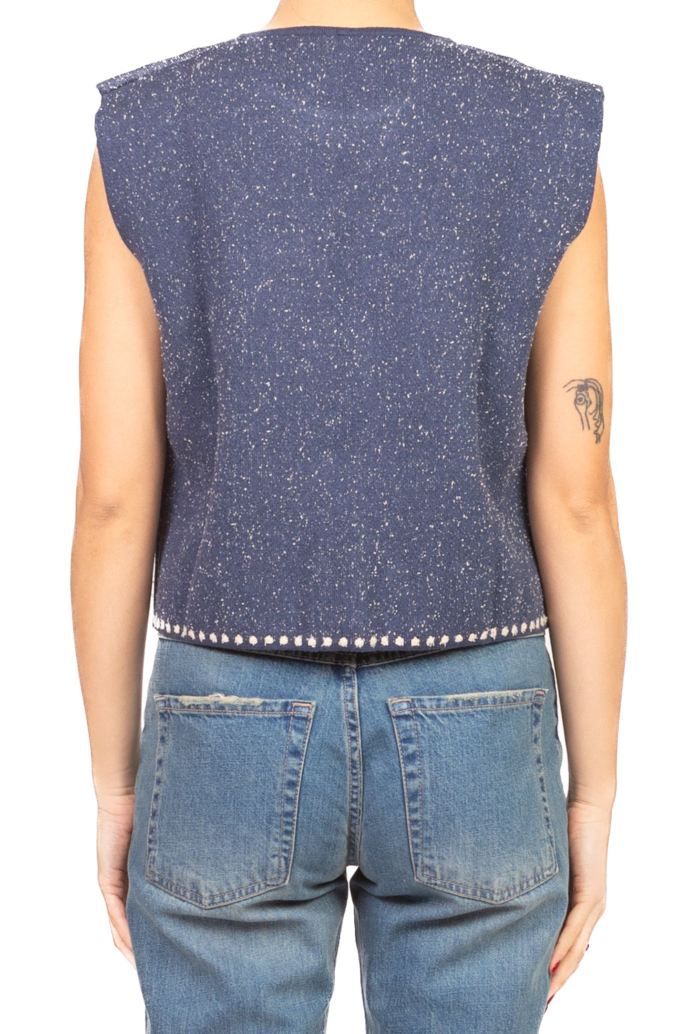 Tensione In - Gilet aperto con ricami Art. P6HMG35A414