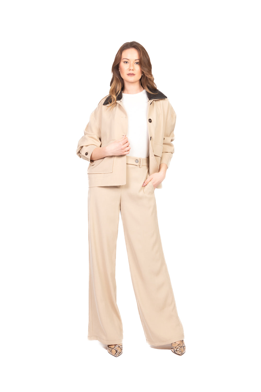 Tensione In - Pantalone gamba dritta fluido Art. 26P4174