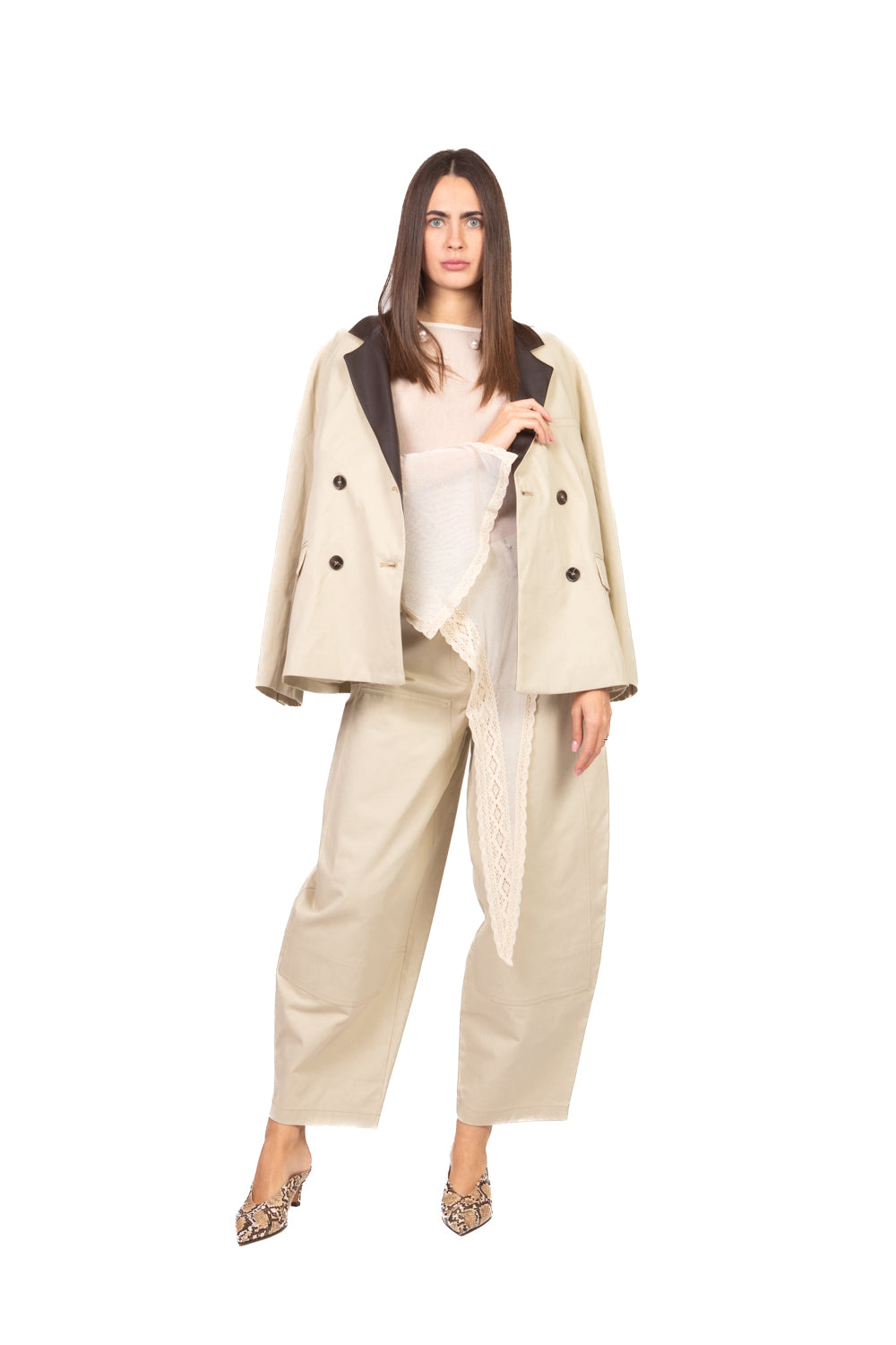 Have One - Maglia in rete asimmetrica con pizzo Art. MVS-Q111