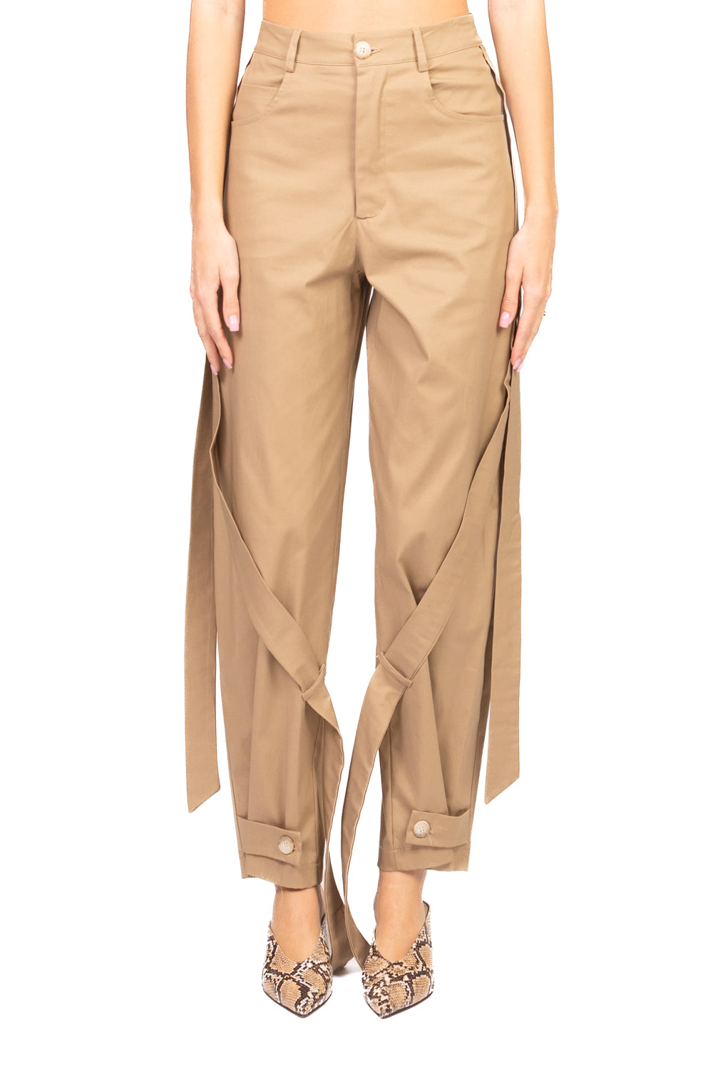 Vicolo - Pantalone gamba dritta con lacci Art. TAB1188