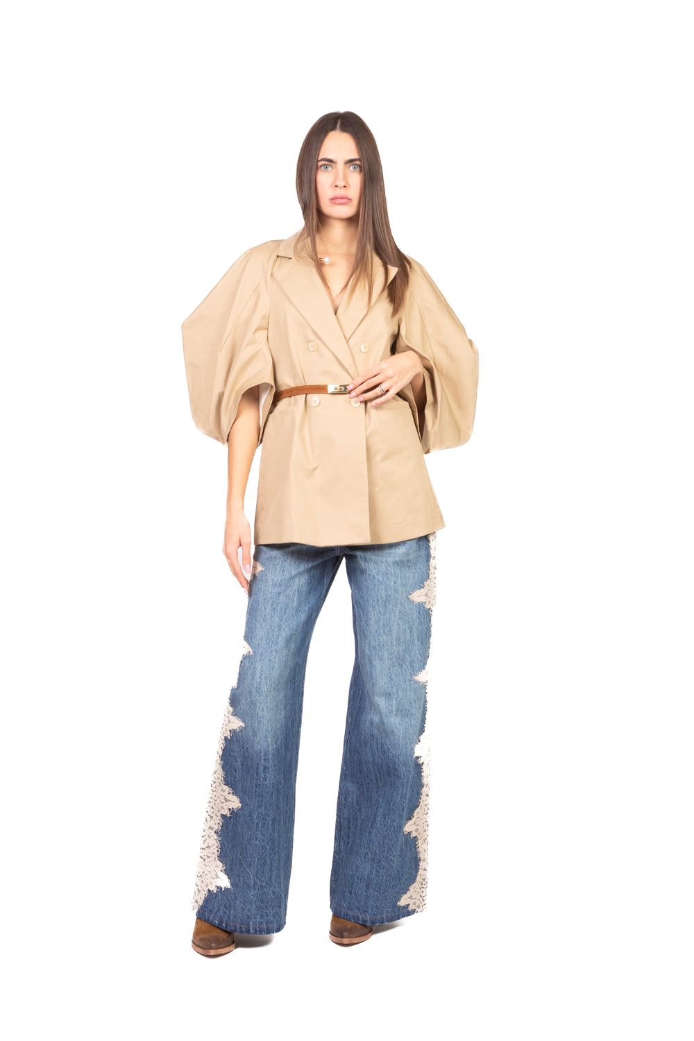 Tensione In - Giacca in cotone manica palloncino Art. HM826