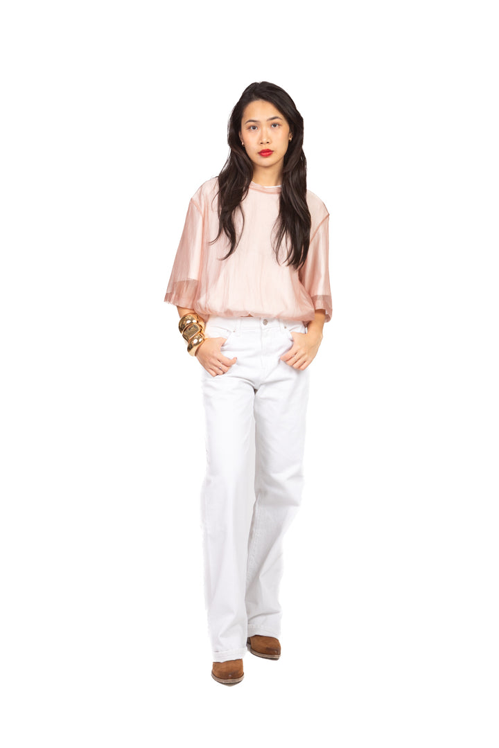 Tensione In - T-shirt scatoletta con sovrapposizione Art. PE260099