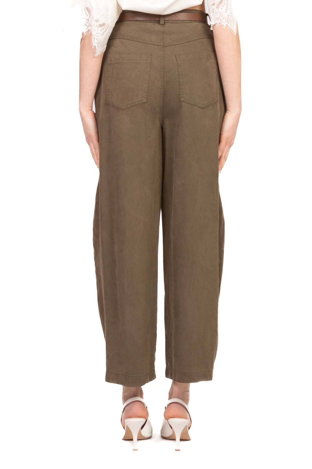 Vicolo - Pantalone barrel con cintura Art. TAB1103