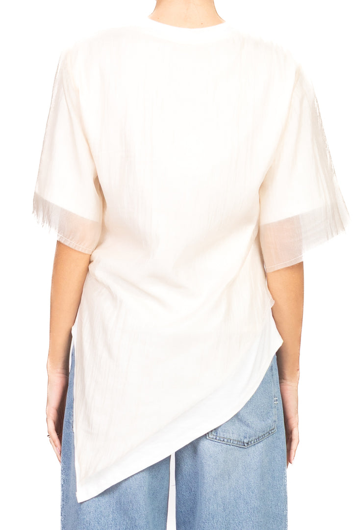 Tensione In - T-shirt over asimmetrica con sovrapposizione Art. PE260100