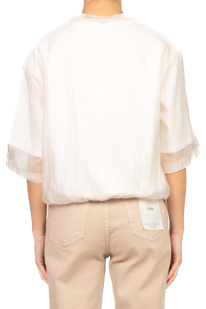 Tensione In - T-shirt scatoletta con sovrapposizione Art. PE260099