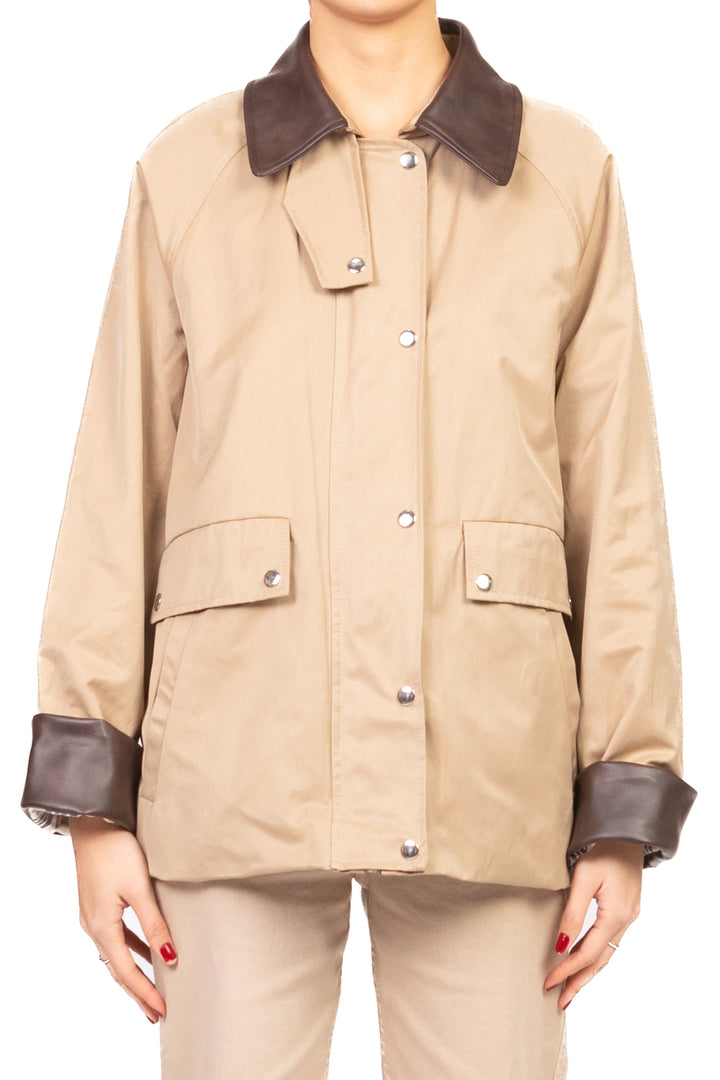 Vicolo - Trench colletto ecopelle Art. TAB0950