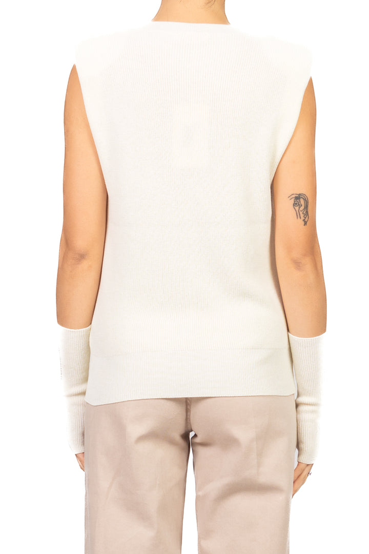 Kontatto - Gilet in maglia scollo v con guanti Art. 3M1604NI