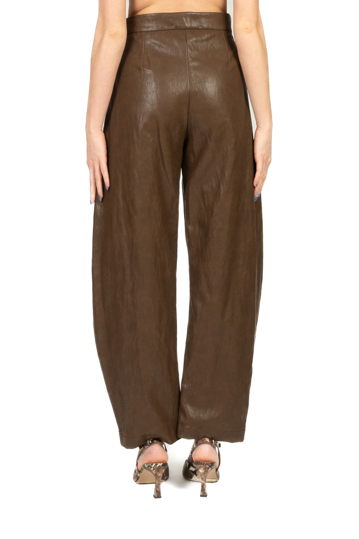 Vicolo - Pantalone barrel in ecopelle Art. TAB0278