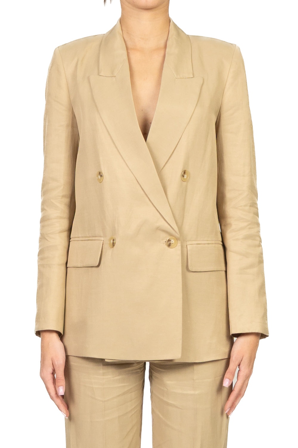 Vicolo - Giacca doppio petto misto lino  Art. TAB0240