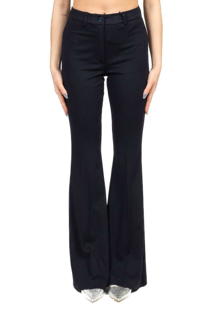 Vicolo - Pantalone a zampa punto milano   Art.TAB0261