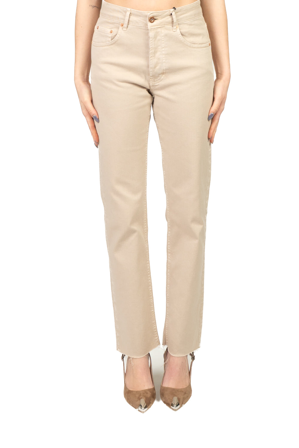 Tensione In - Jeans crop  taglio vivo (jeans della vita) Art. CJ12723