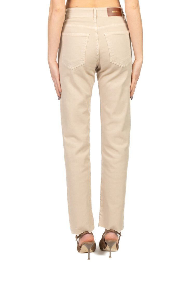 Tensione In - Jeans crop  taglio vivo (jeans della vita) Art. CJ12723