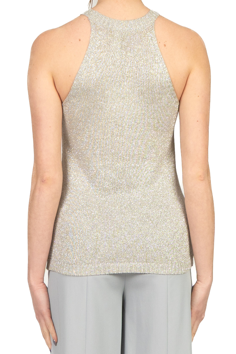 Tensione In - Top in lurex scollo vogatore Art. D90157