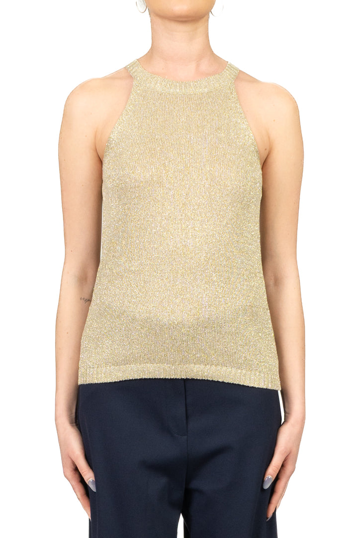 Tensione In - Top in lurex scollo vogatore Art. D90157