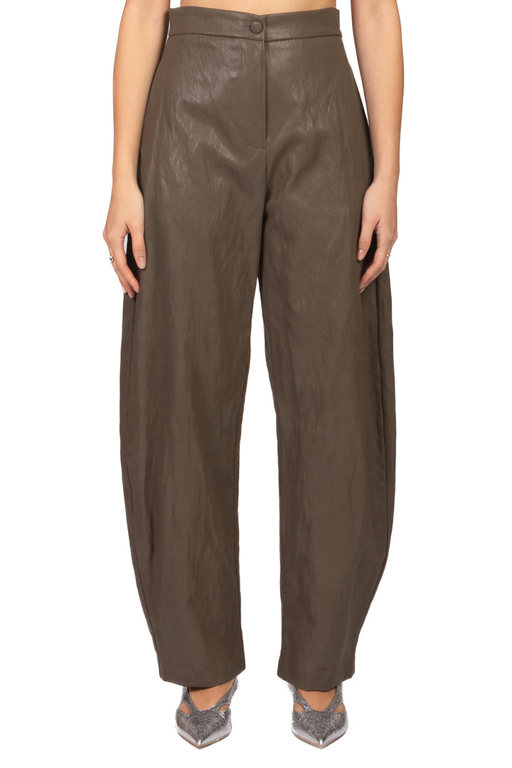 Vicolo - Pantalone barrel in ecopelle Art. TAB0278