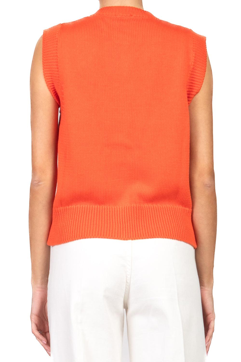 Emunà - Gilet girocollo con bottoni Art.160224