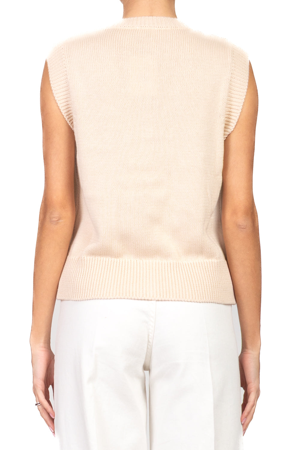 Emunà - Gilet girocollo con bottoni Art.160224