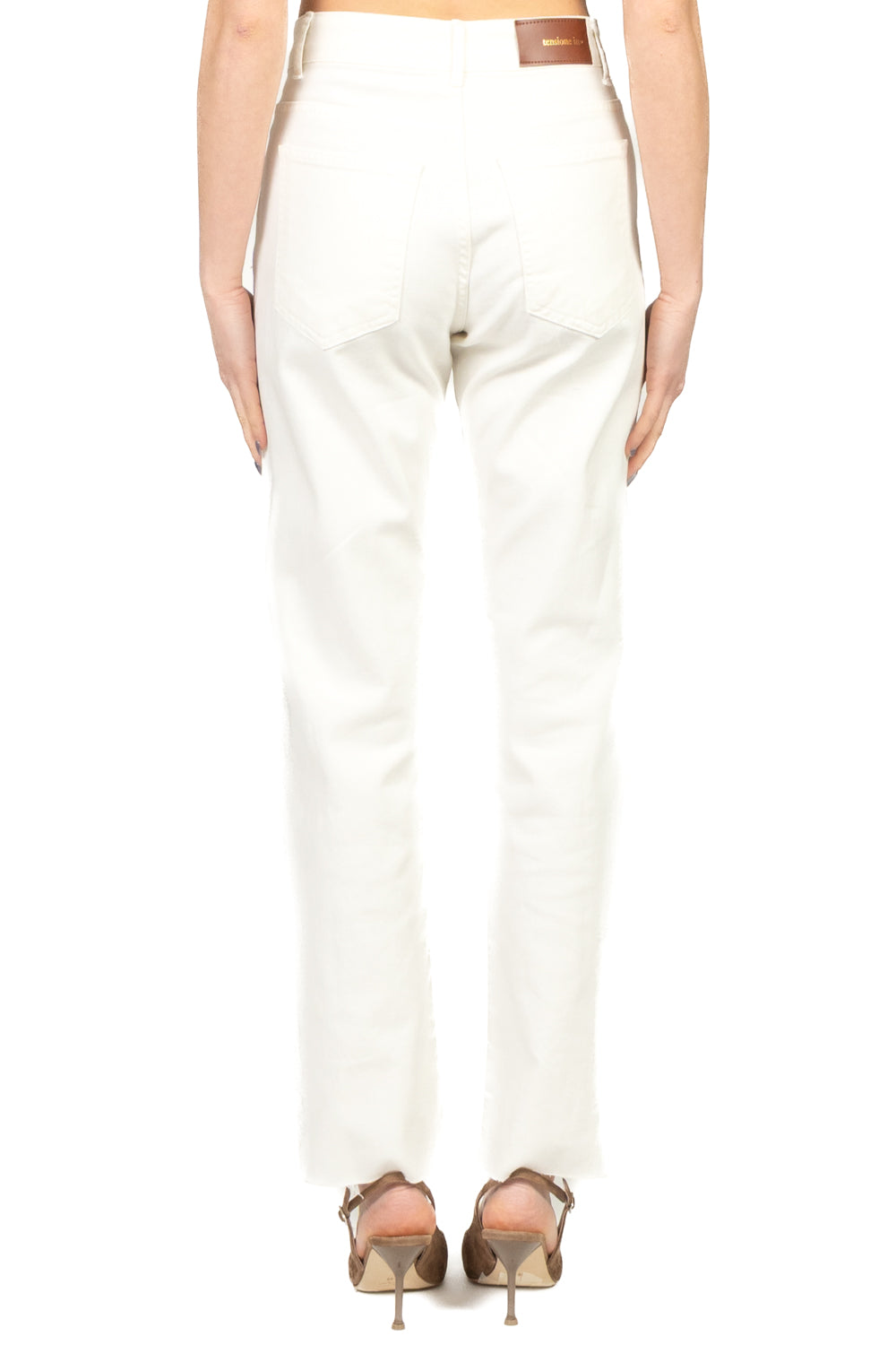 Tensione In - Jeans crop  taglio vivo (jeans della vita) Art. CJ12723