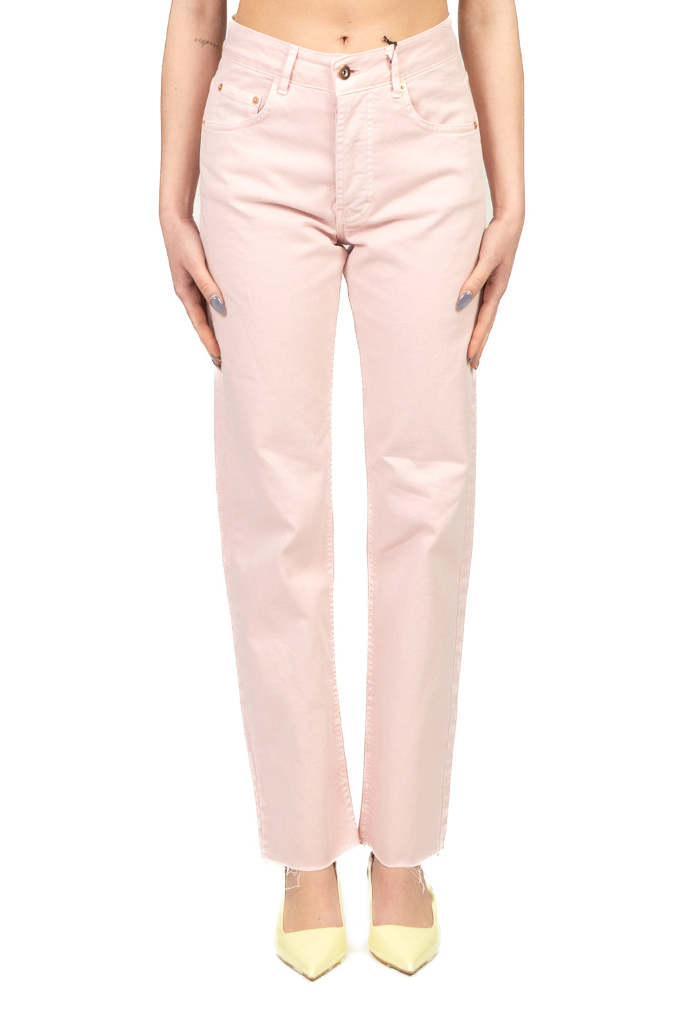 Tensione In - Jeans crop  taglio vivo (jeans della vita) Art. CJ12723