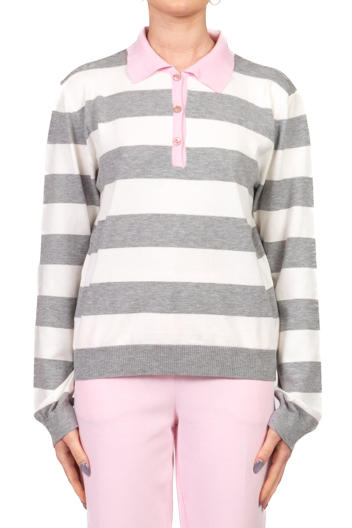 Tensione in - Maglia polo rigata Art. P6HMJ09A414