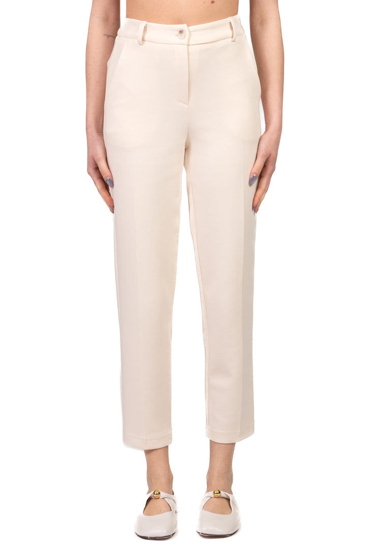 Tensione In - Pantalone carrot punto milano Art. 26P4005