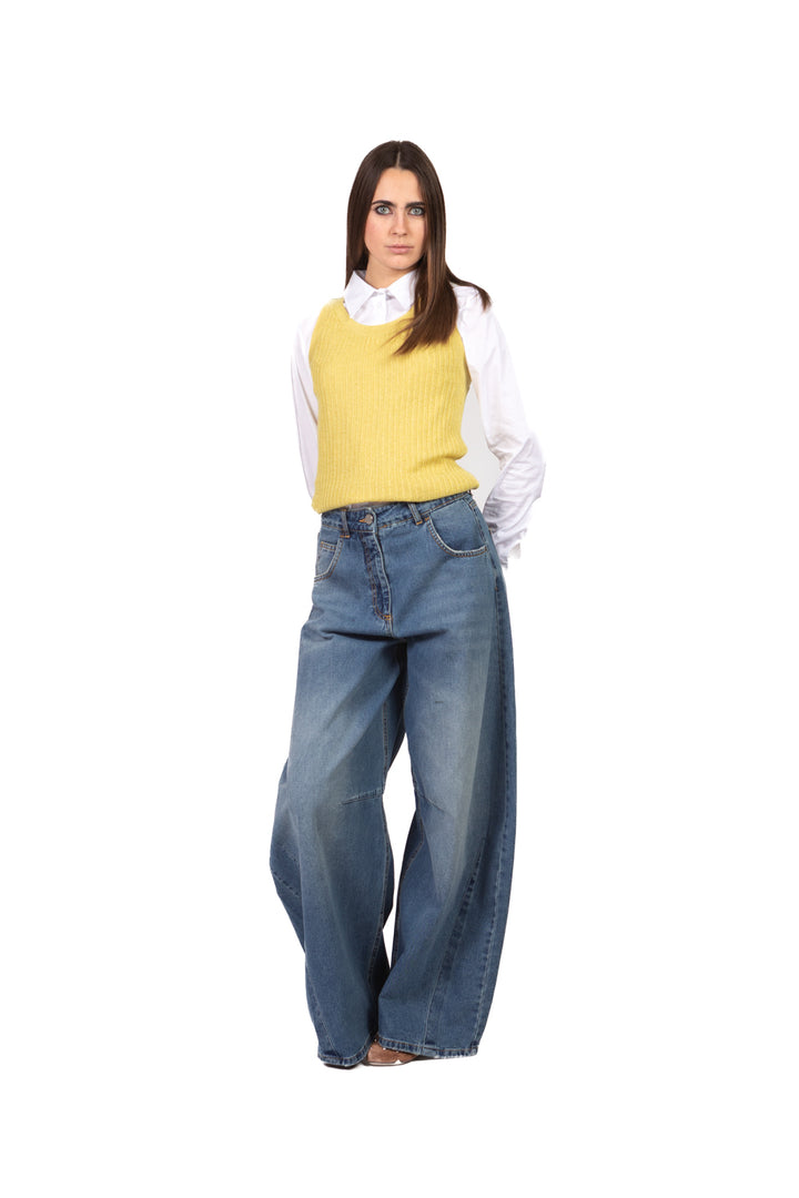 Emunà - Canotta a coste in lurex Art. 160227