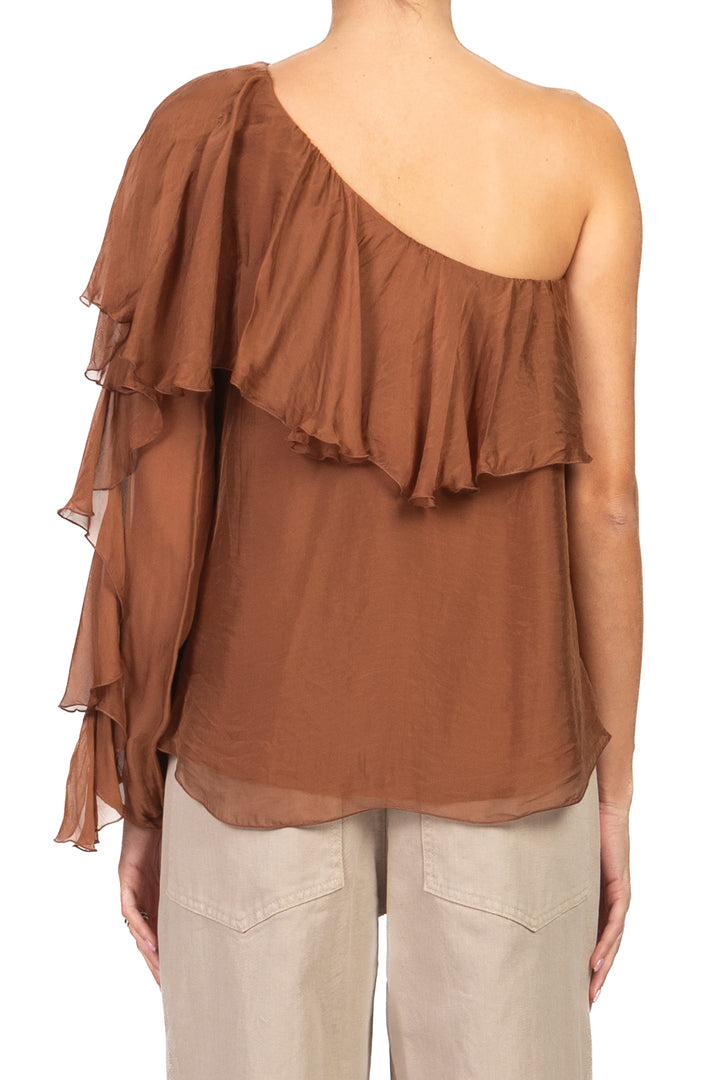 Dixie - Top Monospalla con rouches Art. C207A021A