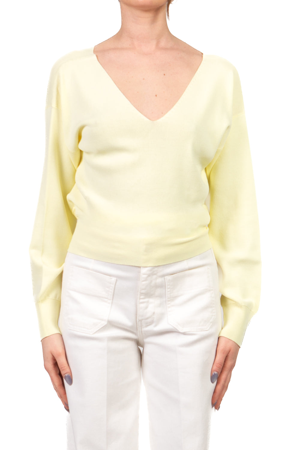 Vicolo - Maglia scollo v con fusciacca Art. 2AB2078