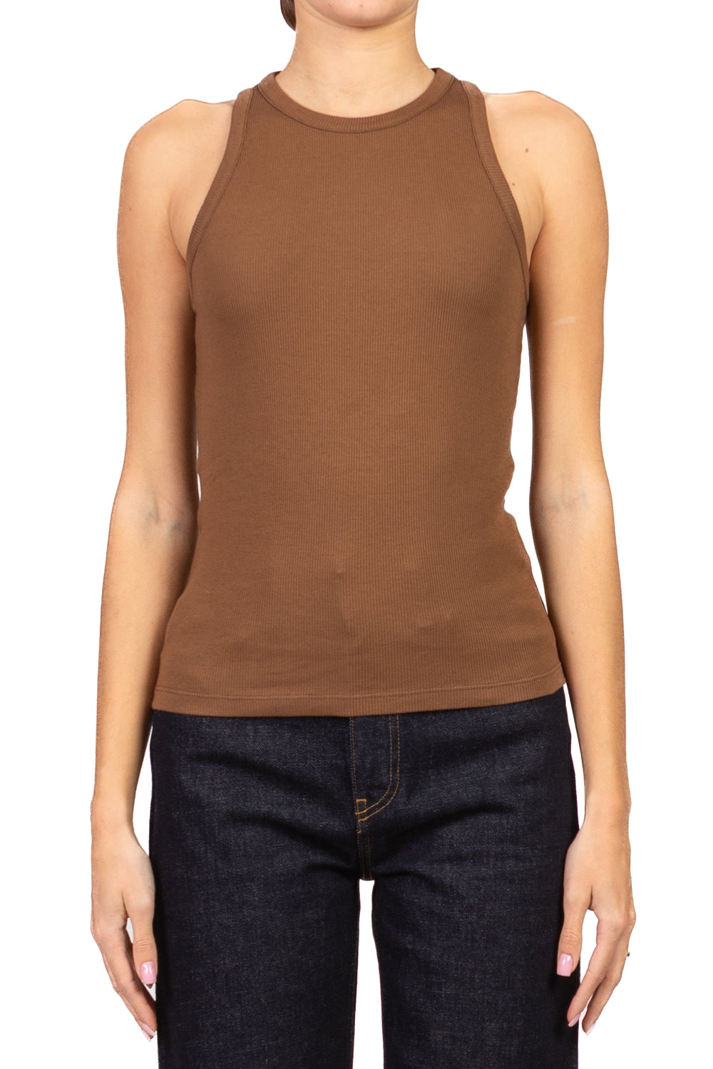 Vicolo - Canotta costine scollo vogatore Art. UAB0046