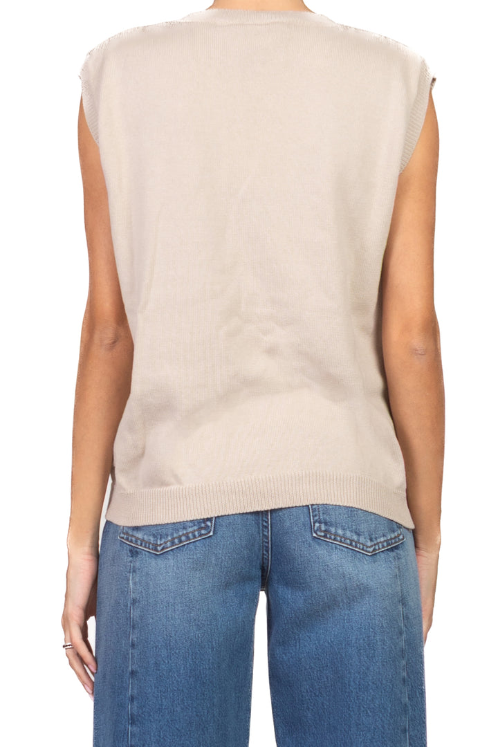 Vicolo - Gilet in maglia scollo v con rombi Art. 2AB2116