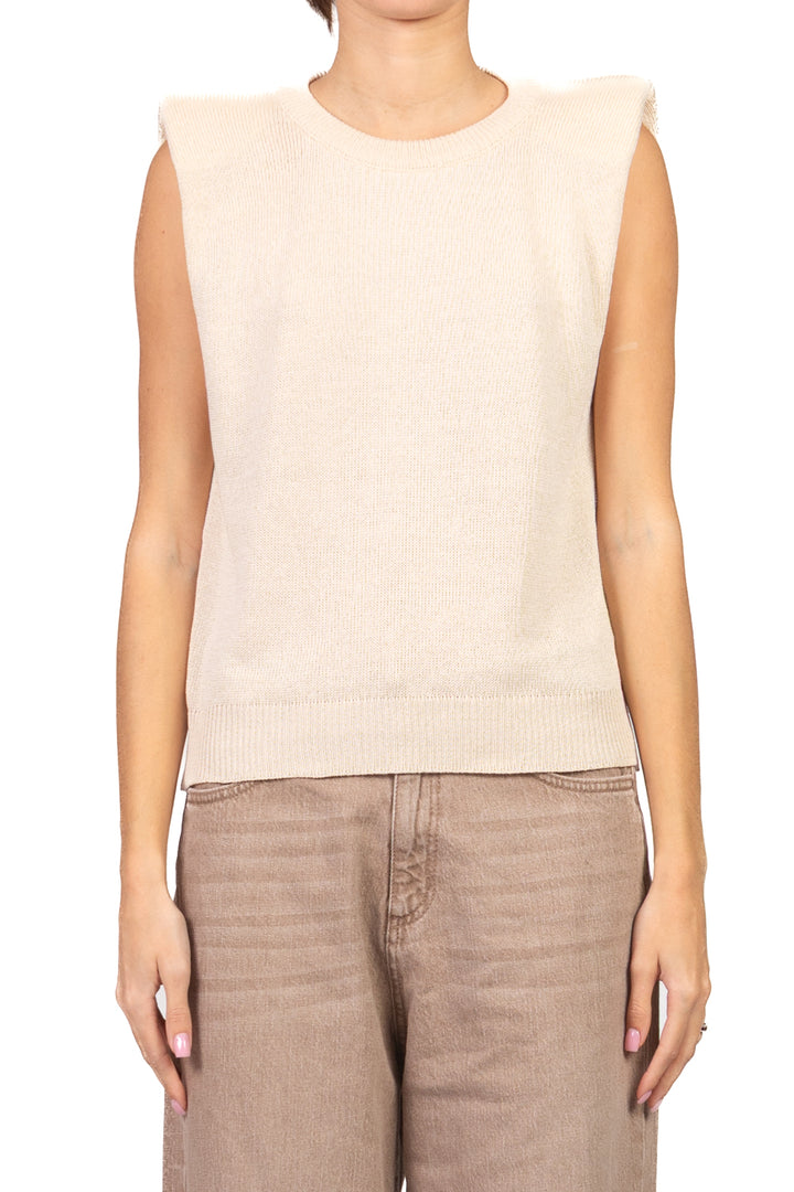 Tensione In - Gilet in maglia con spalline Art. D90160