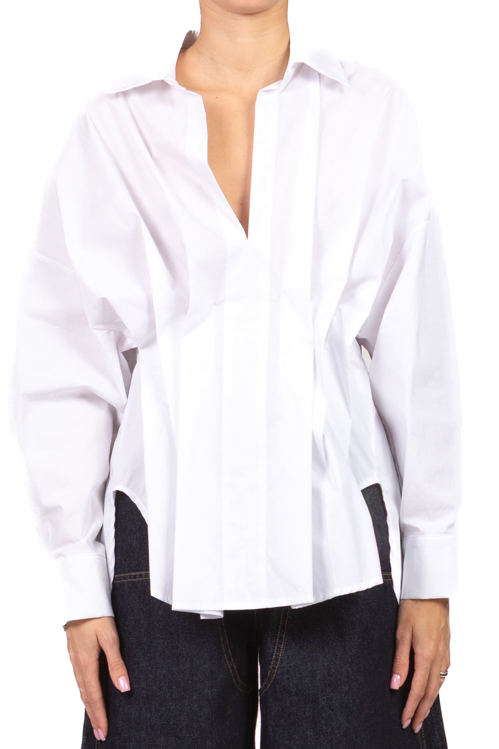 Have One - Camicia scollo v con pieghe Art. CVS-Q037