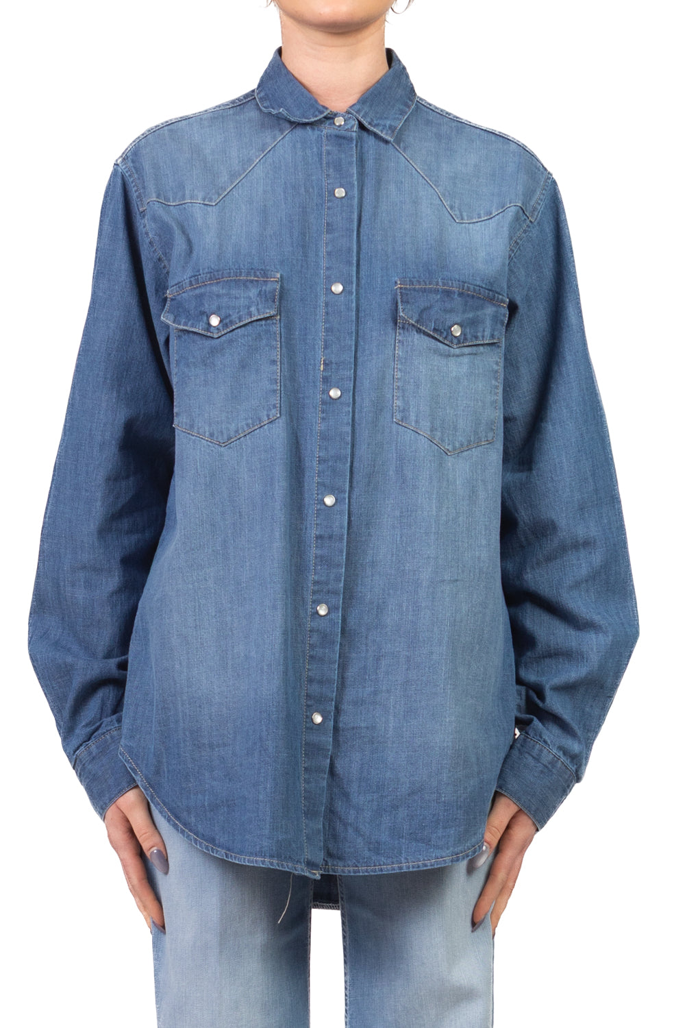 Tensione In - Camicia in denim Art. S26C438