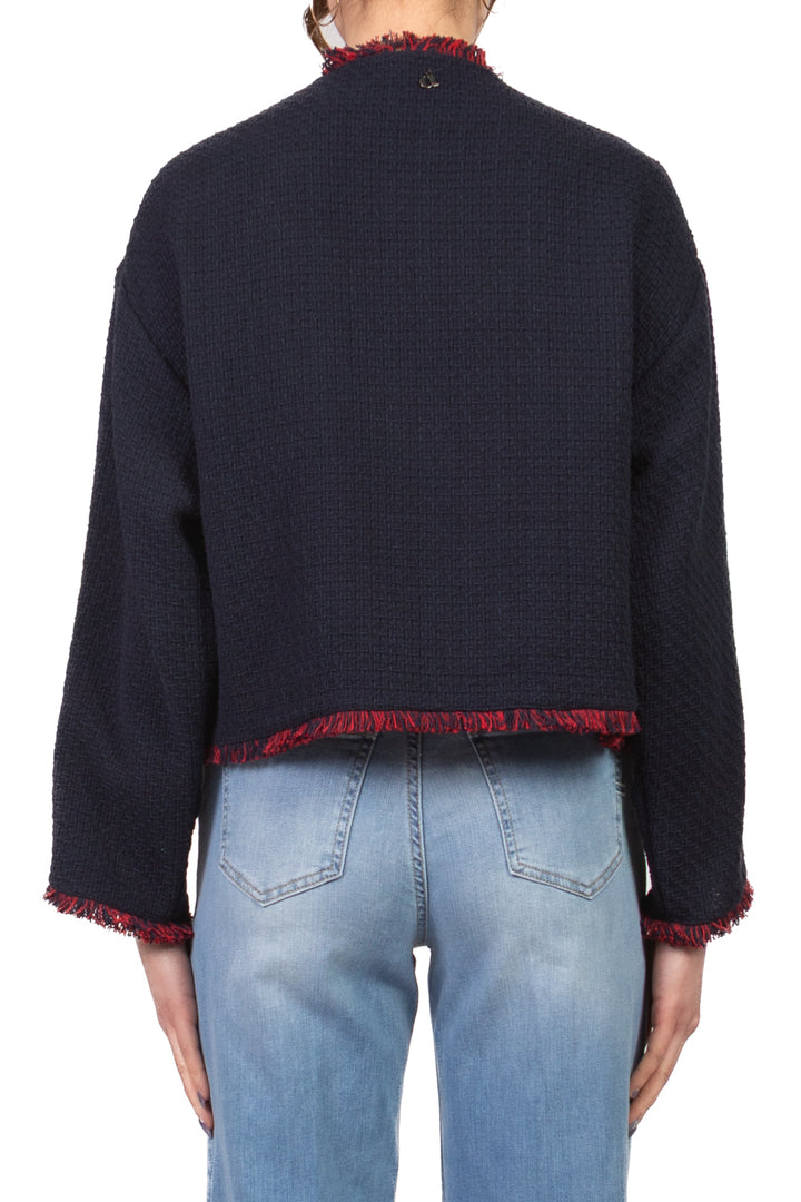 Dixie - Giacca tweed con dettagli sfrangiati Art. JDNHWLN