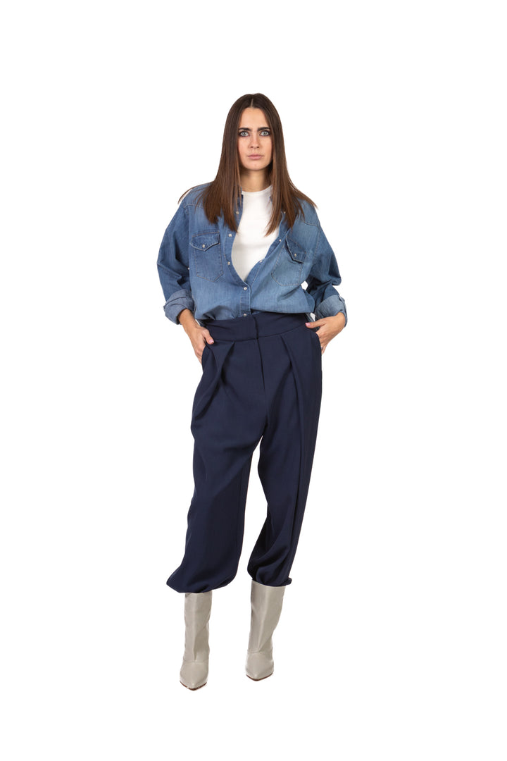 Tensione In - Pantalone balloon con pinces Art. 26P4046