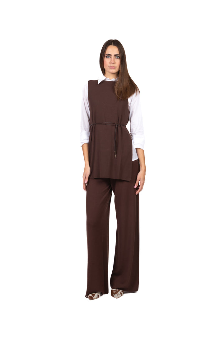 Kontatto - Gilet lungo con spacchi Art. 3M1521C