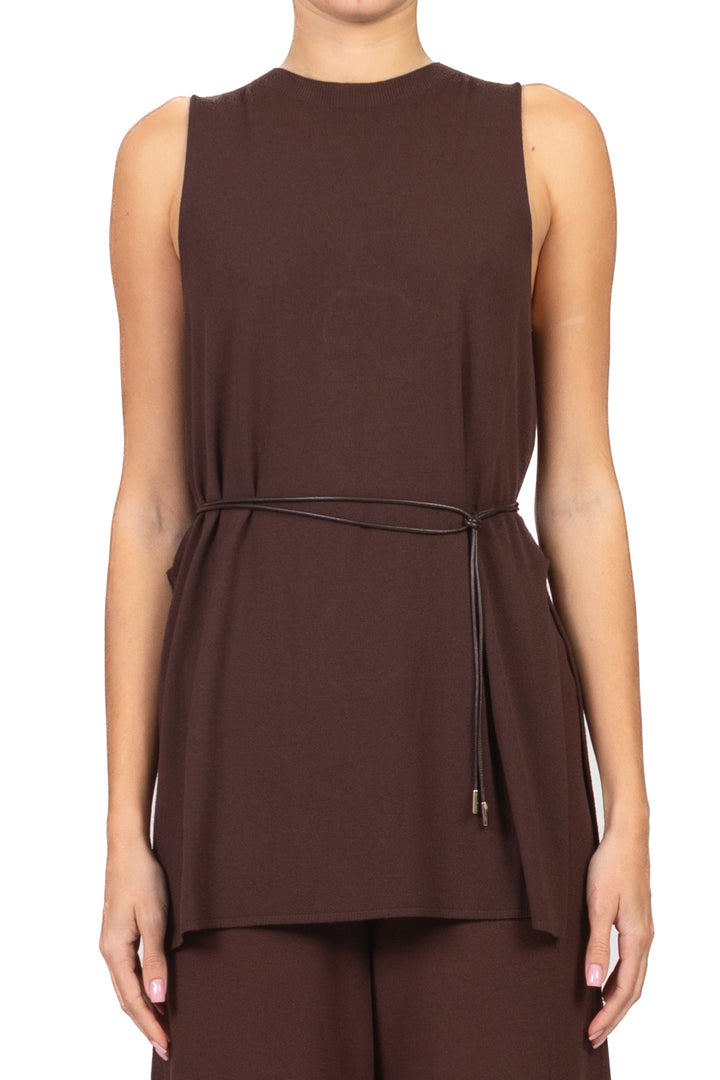 Kontatto - Gilet lungo con spacchi Art. 3M1521C