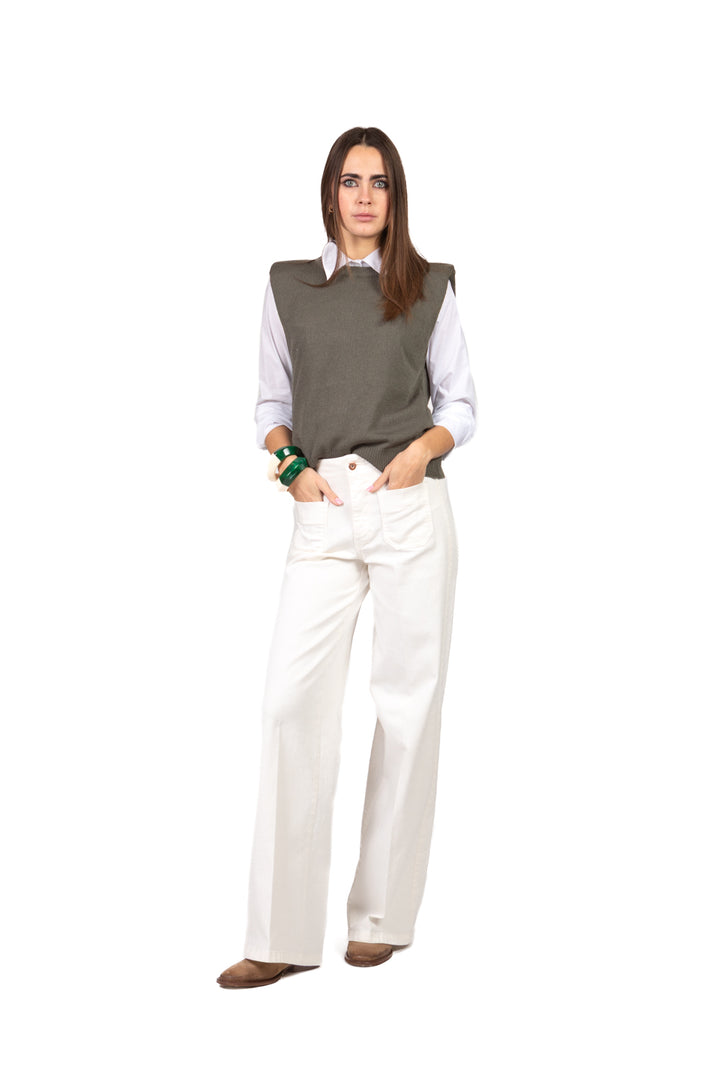 Tensione In - Gilet in maglia con spalline Art. D90160