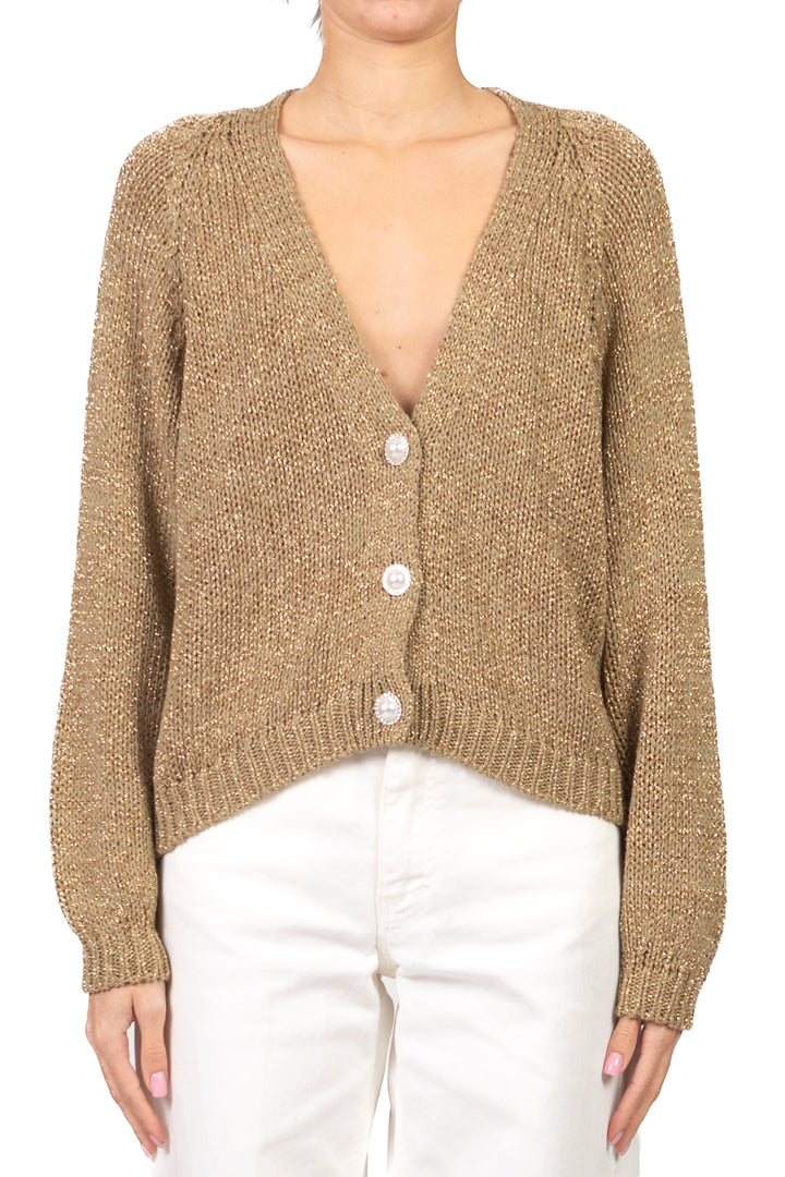 Have One - Cardigan filo lurex bottoni gioiello Art. JIT-Q008