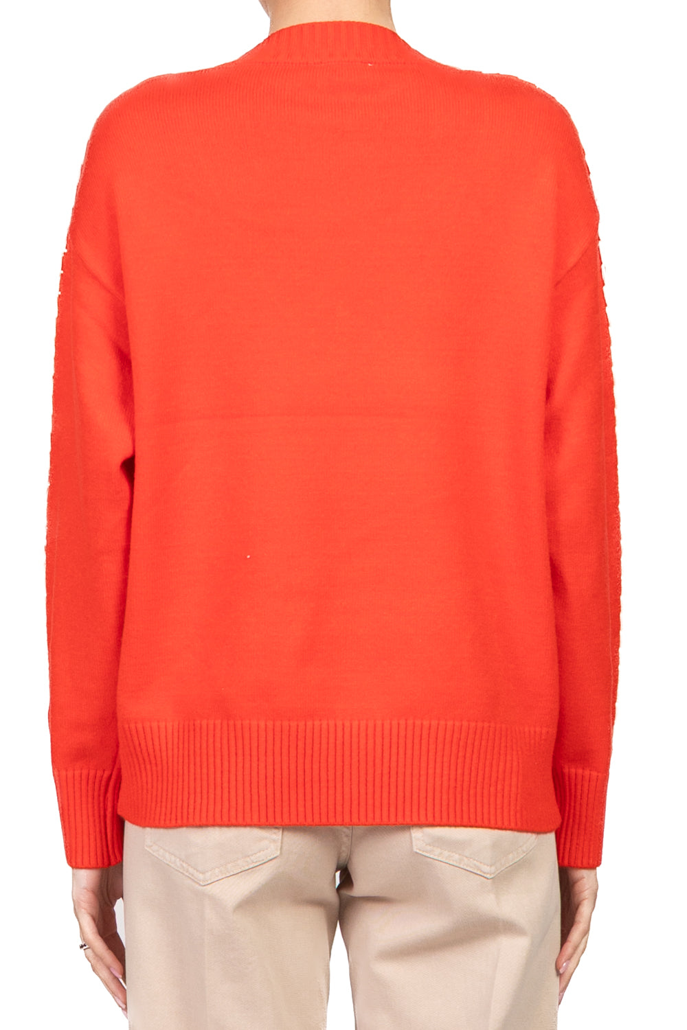 Emunà - Maglia scollo v cucitura a contrasto Art.160226