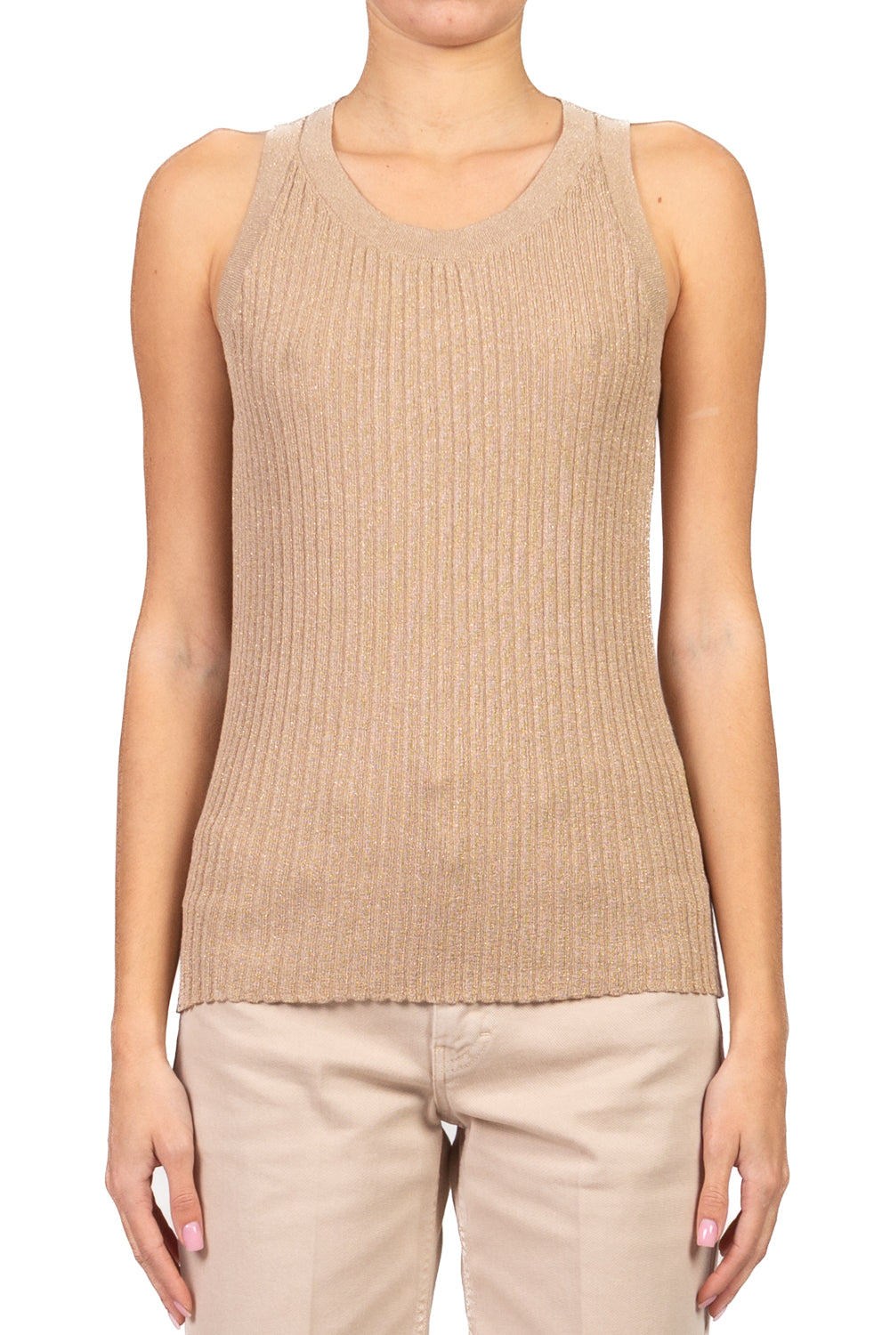 Emunà - Canotta a coste in lurex Art. 160227