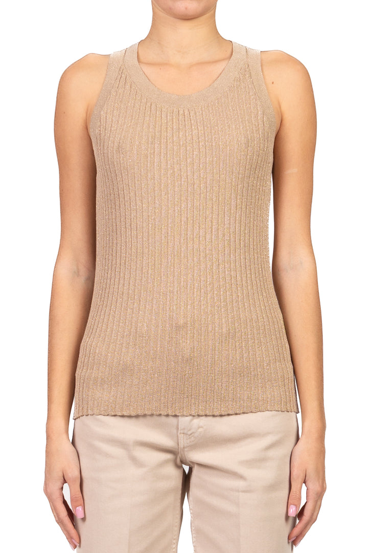 Emunà - Canotta a coste in lurex Art. 160227