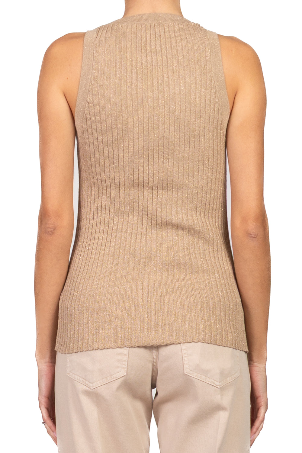 Emunà - Canotta a coste in lurex Art. 160227