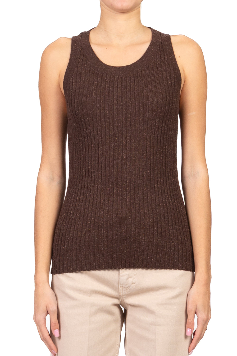 Emunà - Canotta a coste in lurex Art. 160227