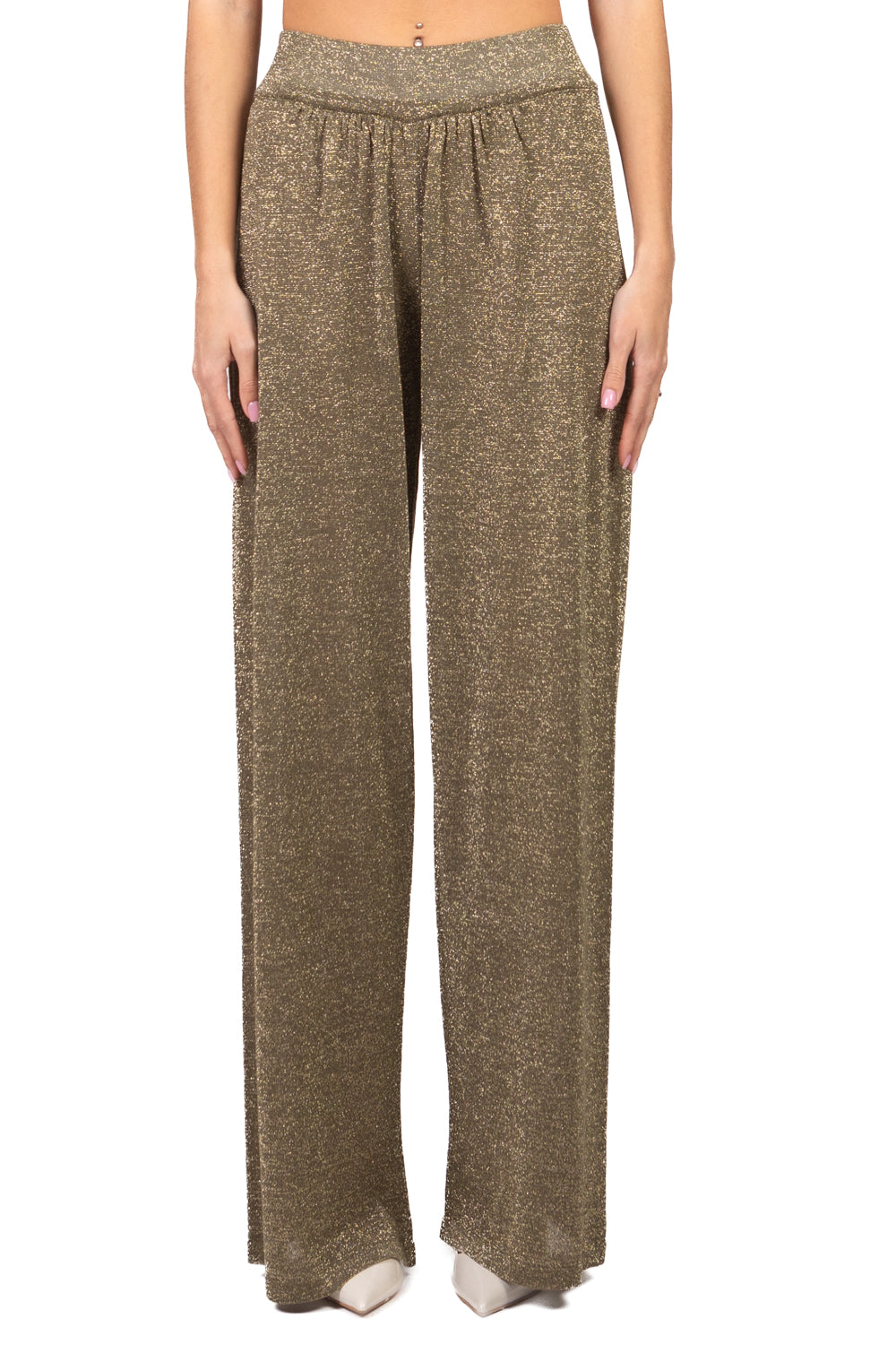 Kontatto - Pantalone palazzo in  lurex Art. 3M1556C