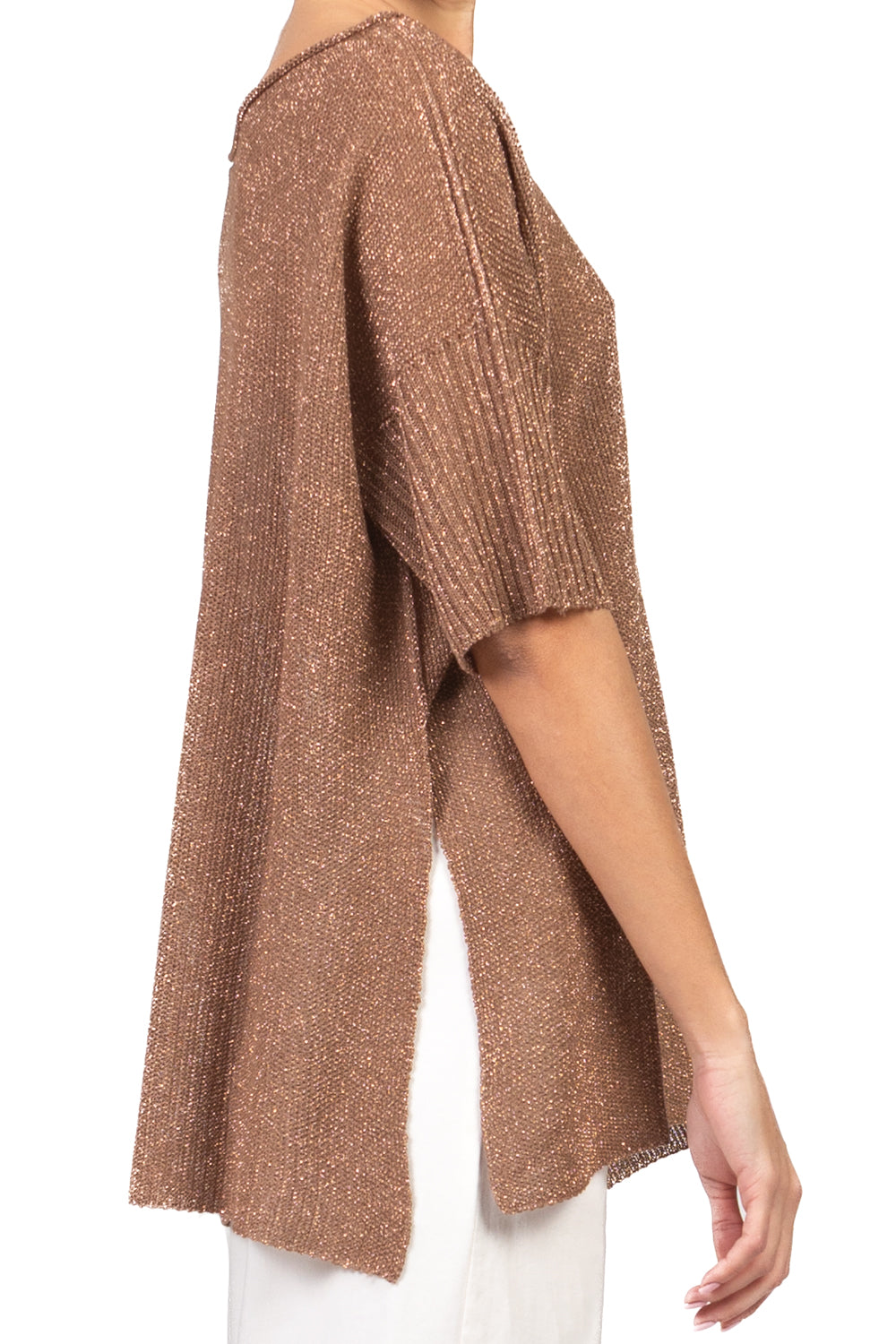 Kontatto - Maglia lurex scollo barca Art. 3M1557C