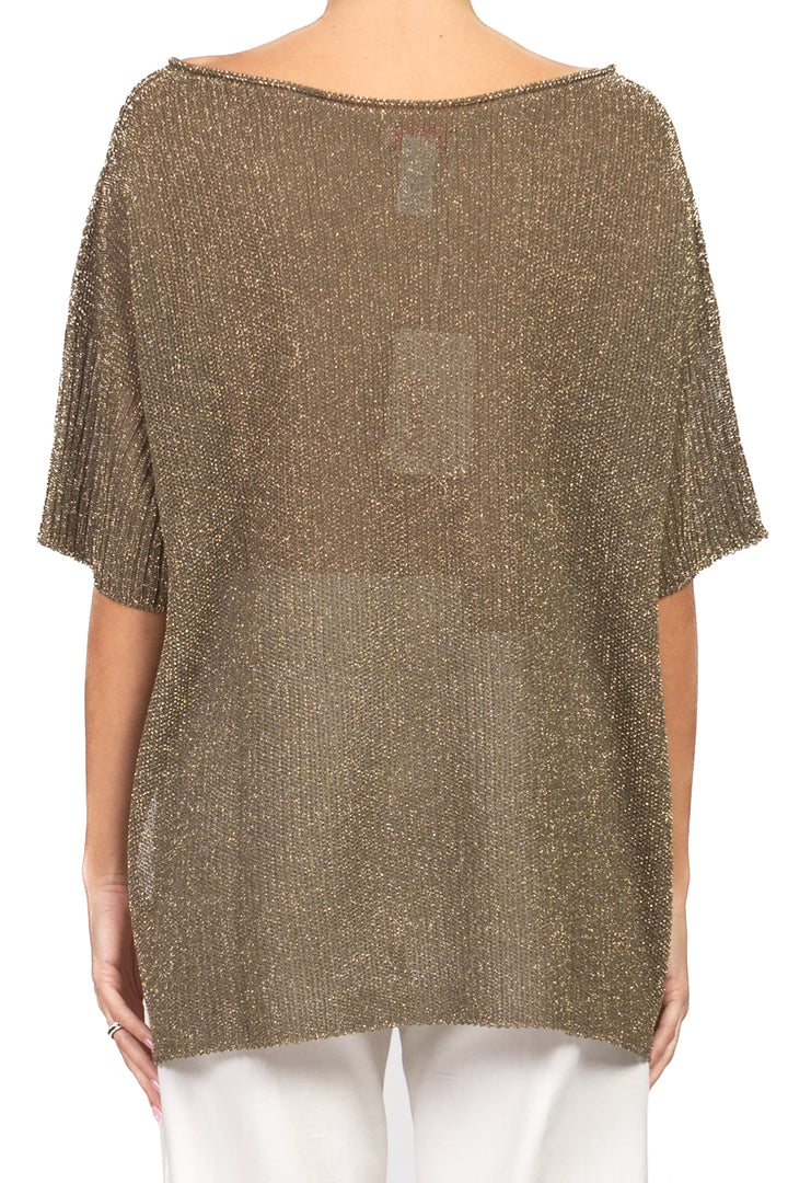 Kontatto - Maglia lurex scollo barca Art. 3M1557C