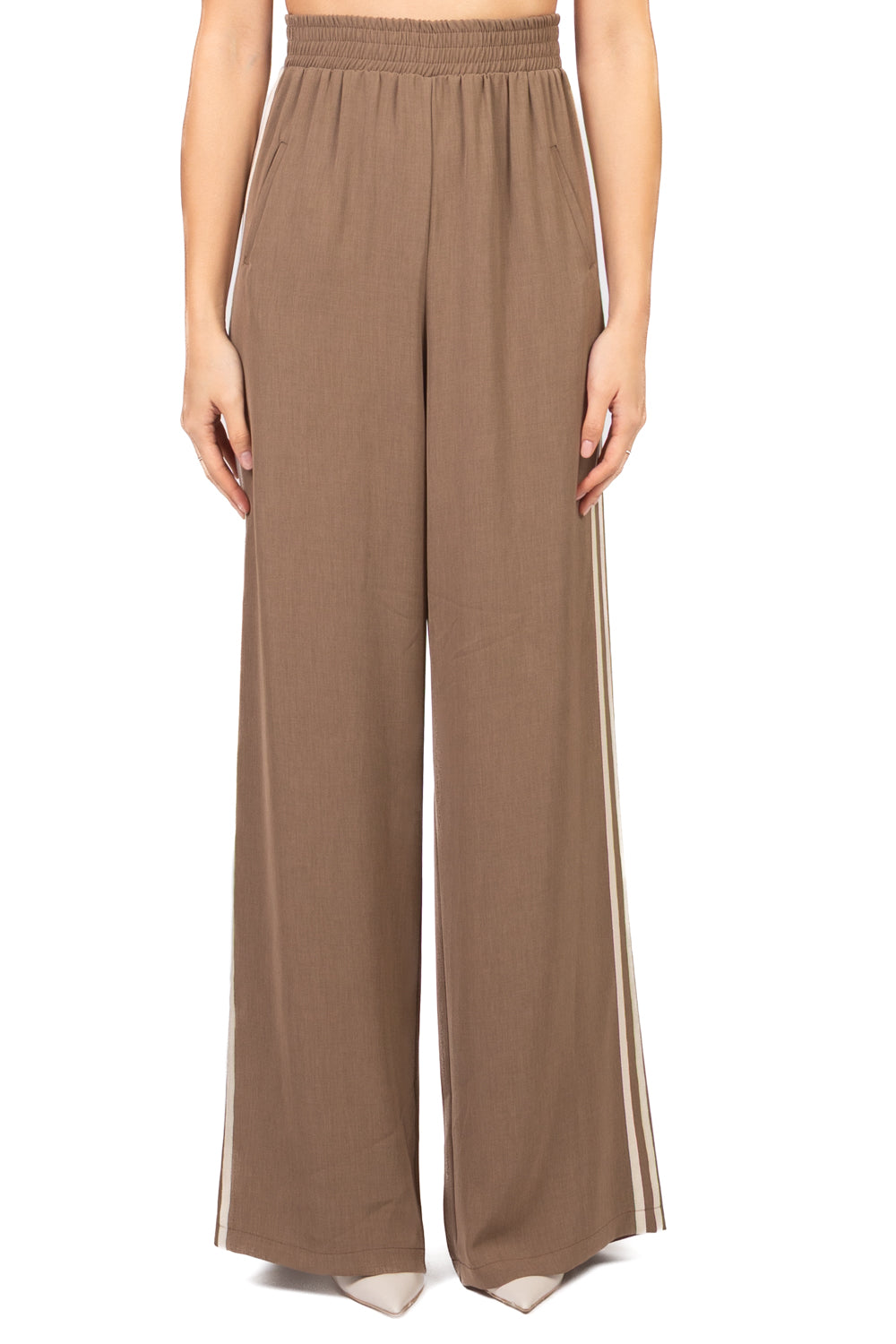 Tensione in - Pantalone palazzo bande laterali Art. 26P4049